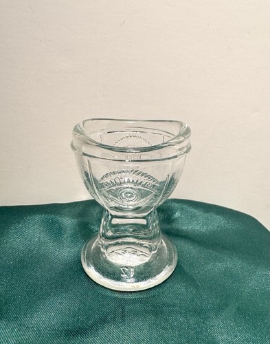 1937 clear glass eye - clear,