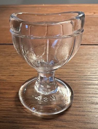 Vintage clear glass eye - vintage,